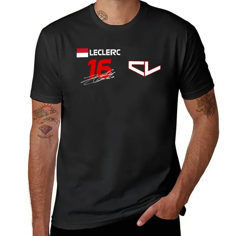 Charles Leclerc 16 F1 2022 T-Shirt plus size clothes shirts graphic tees man clothes compression shi