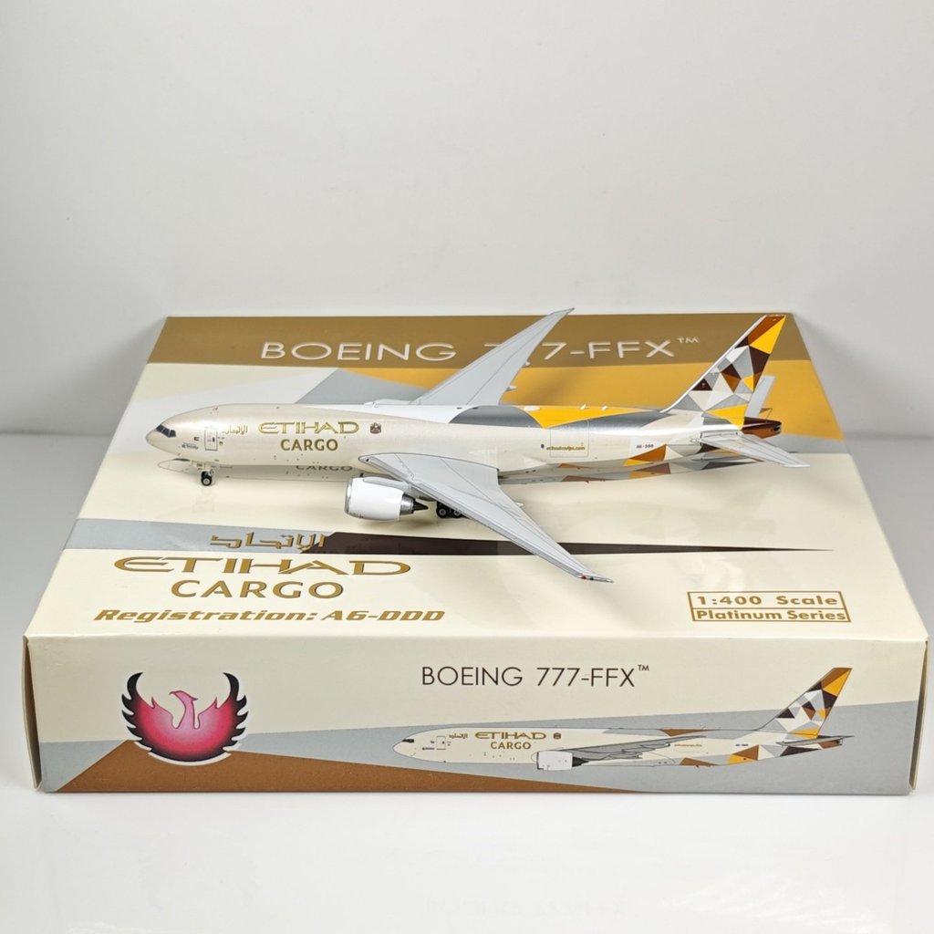 [] Phoenix 11455 1: 400 Etihad Etihad Air B777-200F A6-DDD โลหะผสม