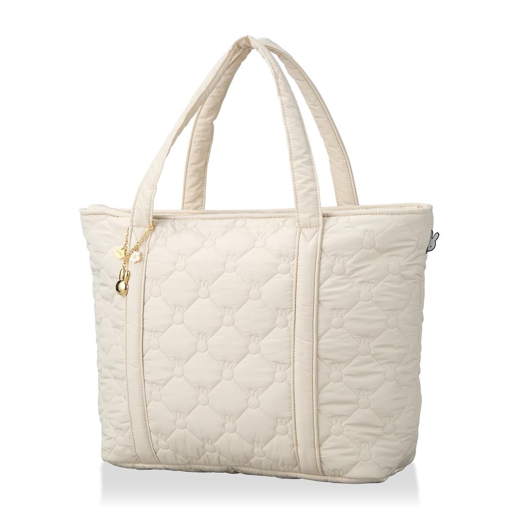 Hapitas Miffy Quilted Tote Bag 6095 B302 สีงาช้าง