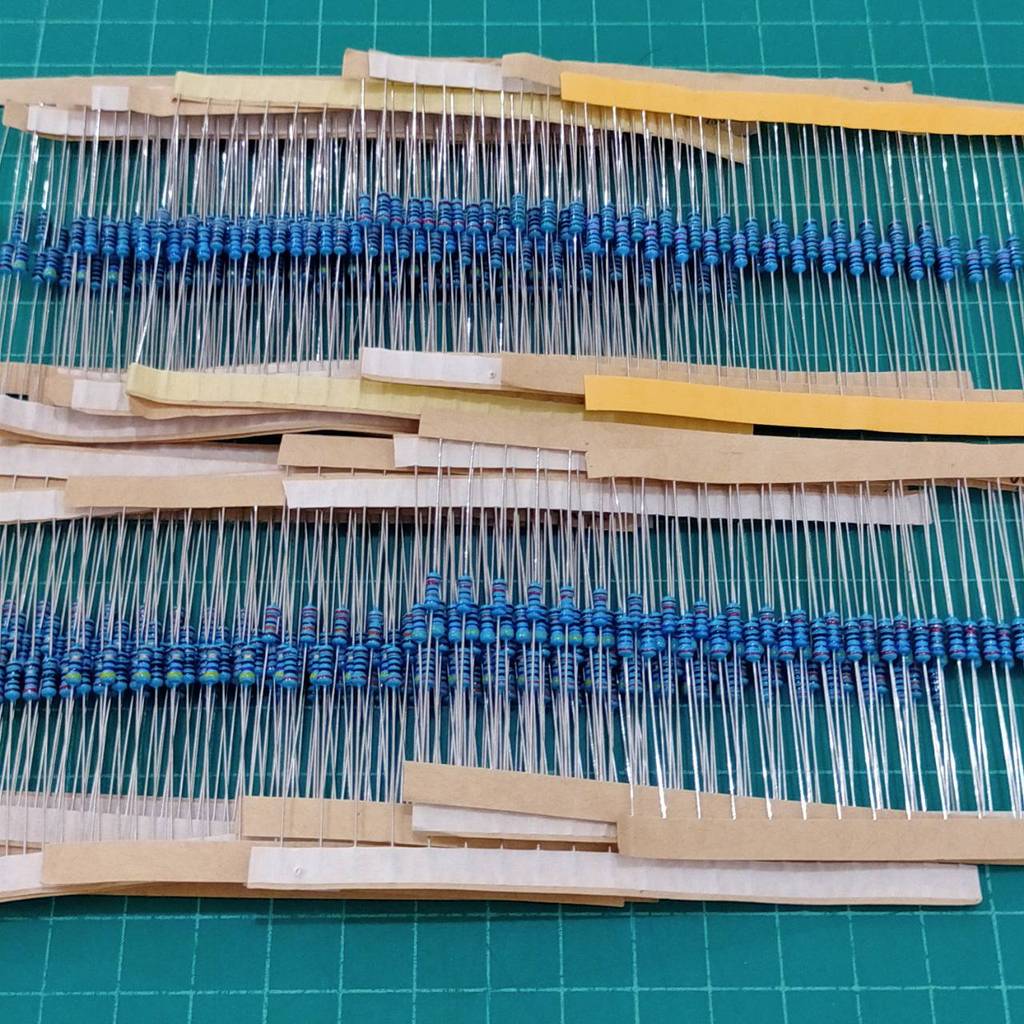 (5 ตัว) ตัวต้านทาน 1/4W ขนาด 0R ถึง 91R ตัว R รีซิสเตอร์ Resistor ฟิล์มโลหะ Metal Film 1/4W 1% #MF 1