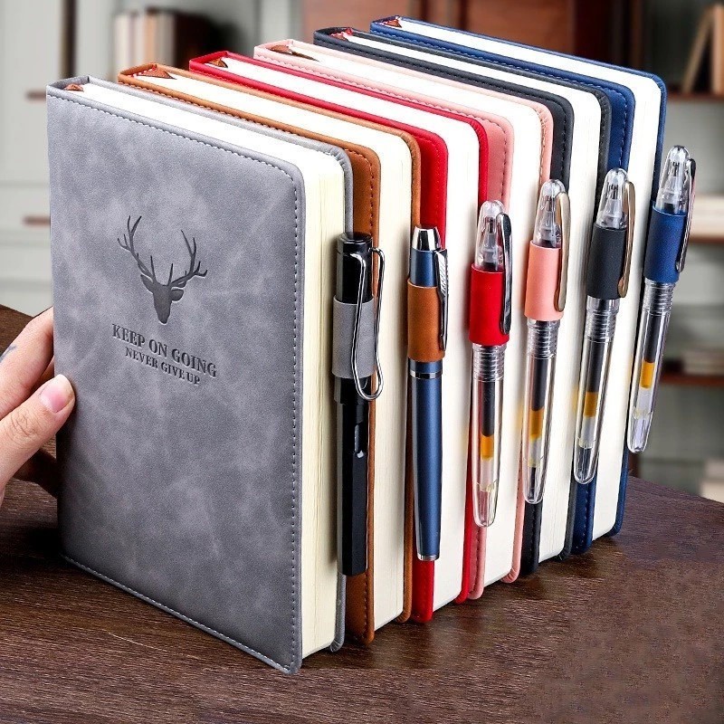 G7 Notebook notepad Agenda Work Notes Meeting Planner Notepad Diary Binder ปกหนัง A5