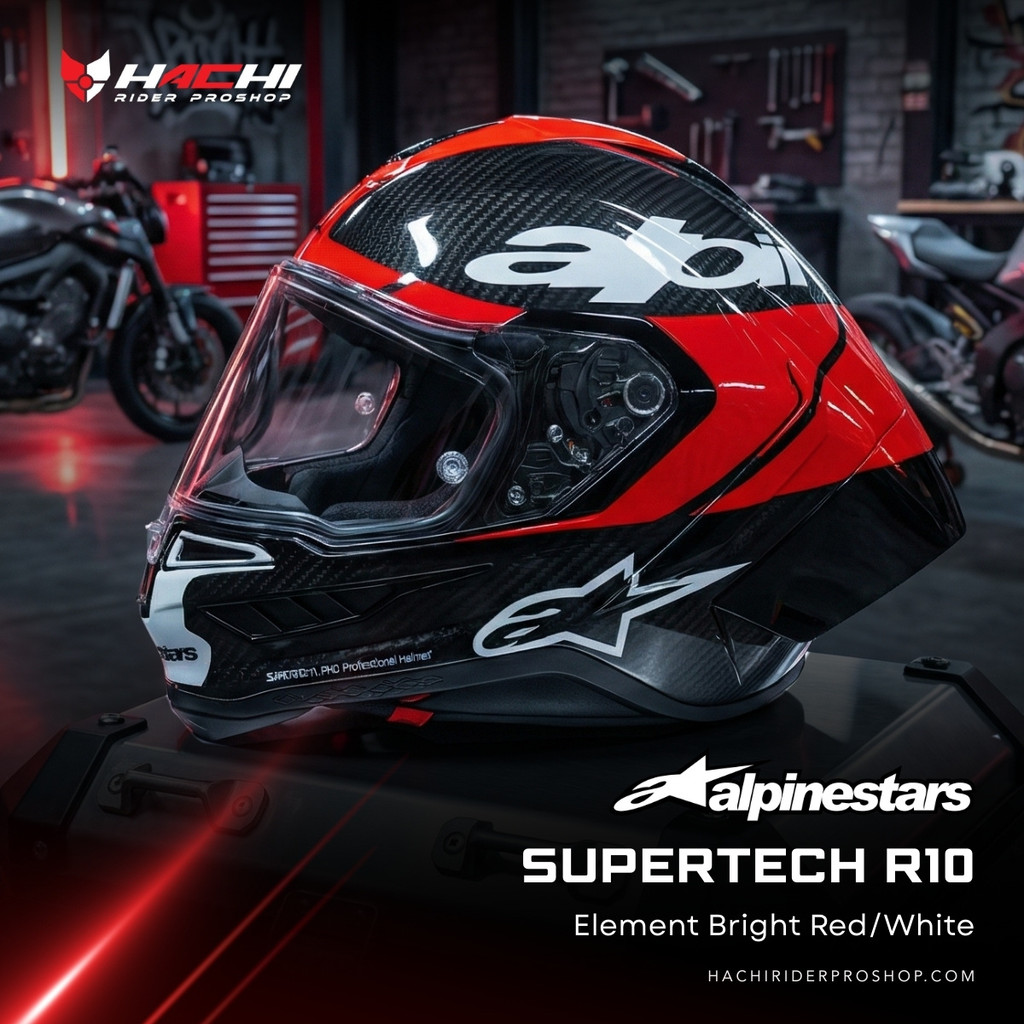ALPINESTARS SUPERTECH R10 - Element Bright Red/White