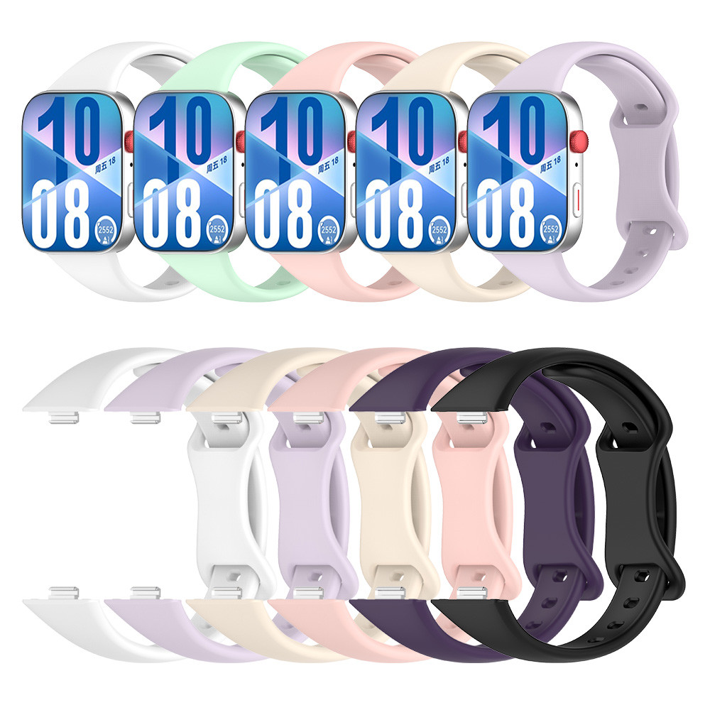 สายซิลิโคนแบบสปอร์ตสําหรับนาฬิกา Huawei Fit 3/Fit 4 /Fit 4 Pro Slim ยางรัดสายรัดข้อมือเข็มขัดสร้อยข้อมือเปลี่ยนอุปกรณ์เสริมสําหรับSmartwatch Huawei Fit 3/Fit 4 /Fit 4 Pro