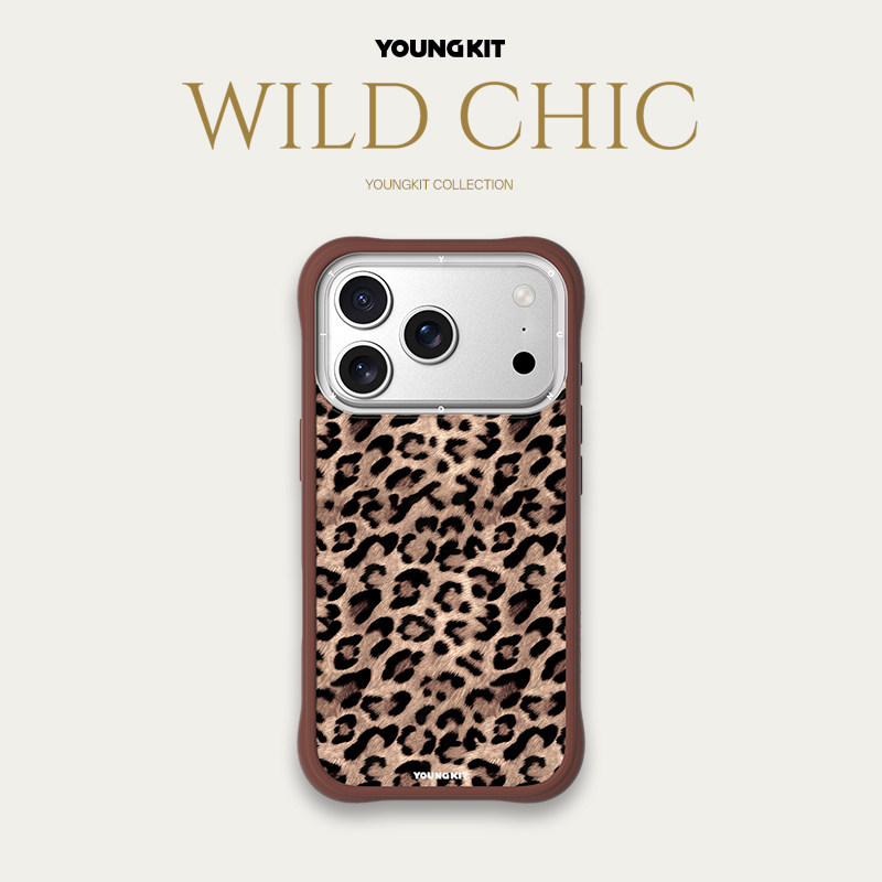 {Wild Leopard} youngkit Ape Gas Split Case เหมาะสําหรับ iPhone Apple 17ProMax เคสโทรศัพท์ 16pro Spli