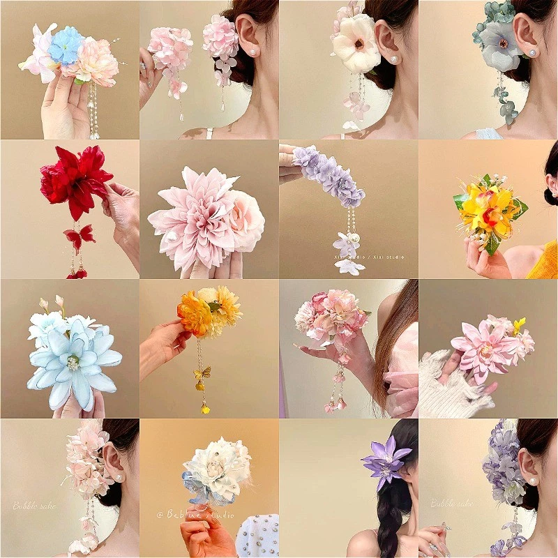 กิ๊บดอกไม้ขนาดเล็กสำหรับผม สร้อยข้อมือประดับเพชร เพิ่มความสวยงามให้ทรงผมของคุณ!