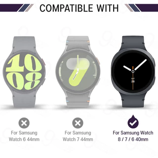 9Gadget - ฟิล์มกันรอย สำหรับ Samsung Galaxy Watch 8 / 7 / 6 (40mm) กระจกนิรภัย 2.5D เต็มจอ เคส สายนาฬิกา Tempered Glass