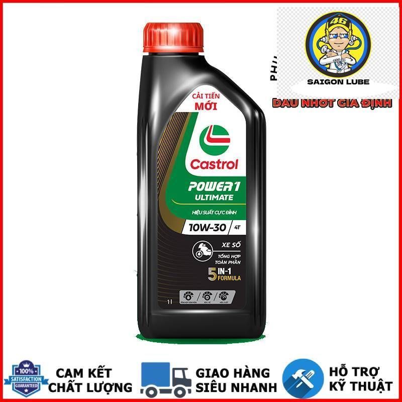 น้ํามันเครื่องสังเคราะห์แท้ CASTROL POWER1 ULTIMATE 10W30 ของแท้