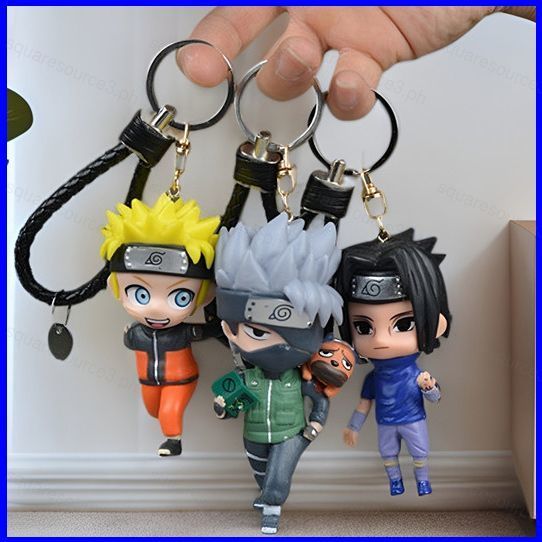 SQ3 Naruto Uchiha Madara Uchiha Obito อะนิเมะการ์ตูน Action Figure พวงกุญแจสะสม Charm QS3
