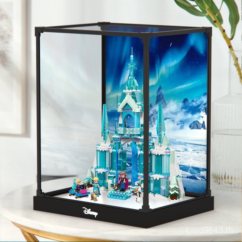 Le 43244 Building Blocks Palace Princess Sa Castle สูงเหมาะสําหรับ Ice Snow กล่องเก็บ Di รุ่น Ace อะ