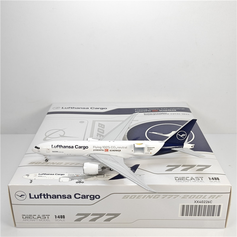 สต็อกพร้อมของแท้ - JC Wings XX40226C 1: 400 Hensa Air Freight B777-200F D-ALFG Alloy