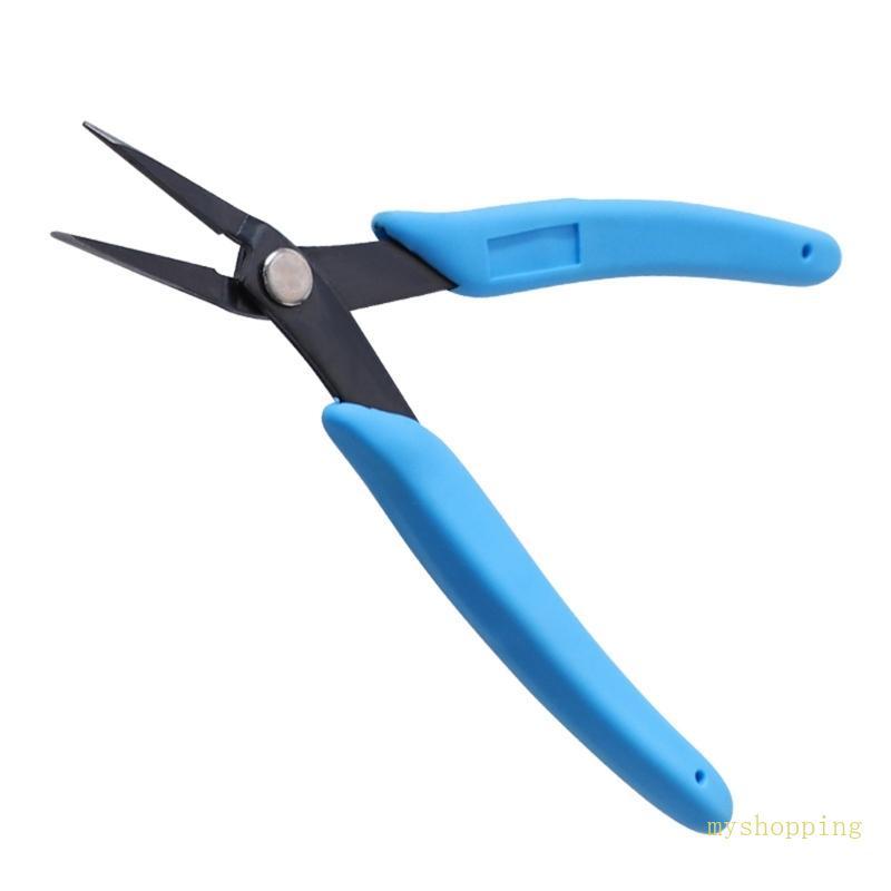 Ivy คีมจมูกเข็มยาว Fine Tip Precisions เหล็กคาร์บอน Ergonomic Handle สําหรับเครื่องประดับ Crafting Electronics Repair Us