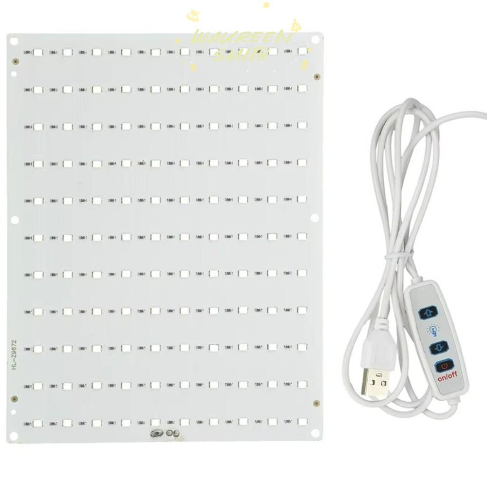 WAUREEN บอร์ดไฟ LED, 5.5W 110 โคมไฟลูกปัด LED Backlight แผง, ทนทาน Dimming 6500K แสงสีขาว Type-c อิน