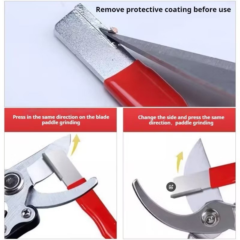 ZZ ✨COD✨เครื่องลับมีดครัวมืออาชีพ1ชิ้น-เหล็กทังสเตนด้วยหินลับเซรามิกเพชรสําหรับใบมีดทั้งหมดรวมกรรไกรทําสวนที่จับกันลื่น - รูปที่ 6