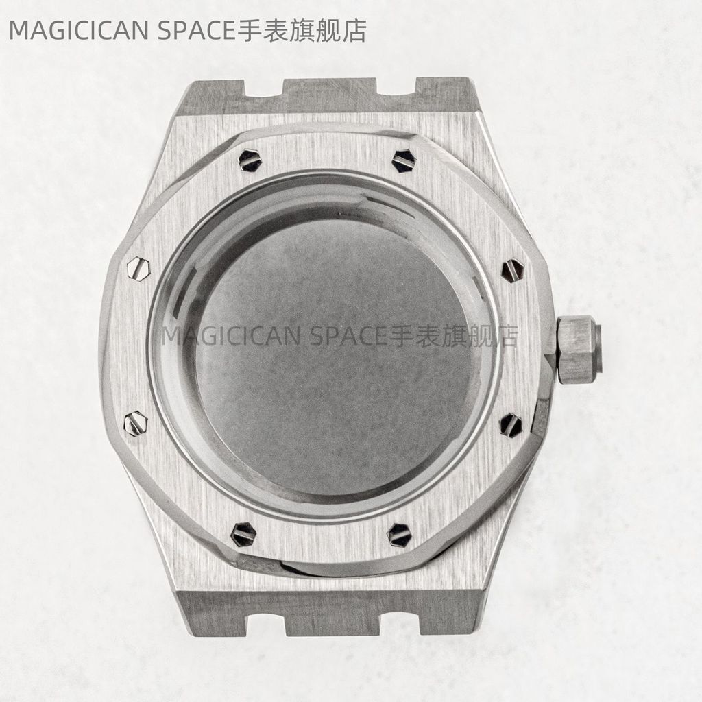Oak Watch Case Stainless Steel AP Watch Case Waterproof Sapphire เหมาะสําหรับ NH35/36 Modified Watch