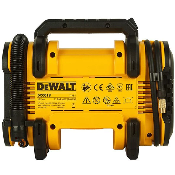 DEWALT ปั๊มลมไร้สาย 18V รุ่น DCC018N-XJ เครื่องเปล่า thumbnail 5