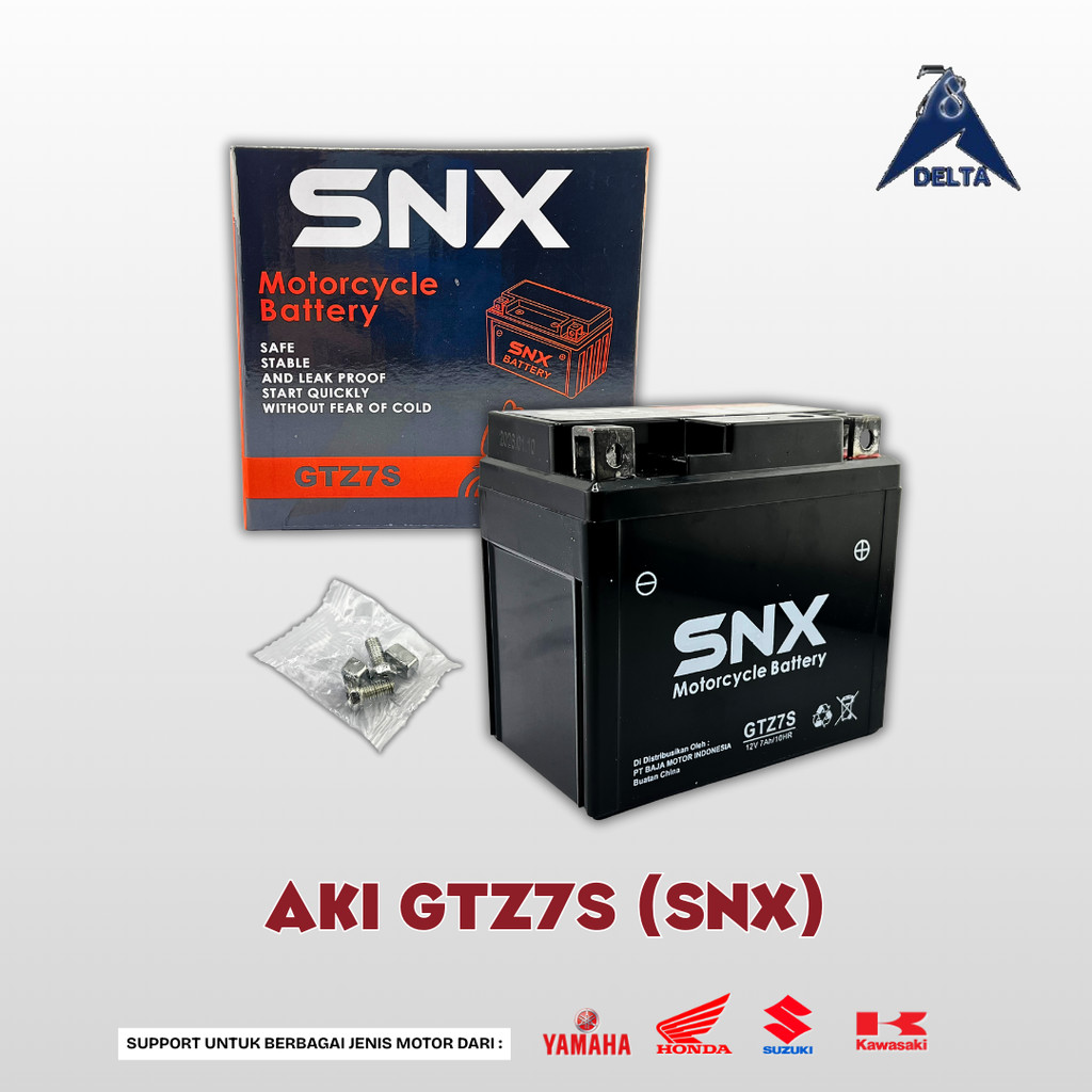 GTZ7S SNX แบตเตอรี่ - แบตเตอรี่แบบแห้งเต็มรูปแบบสําหรับ GTZ7S 12V 7 AH VARIO 125 150 BEAT ISS SATRIA