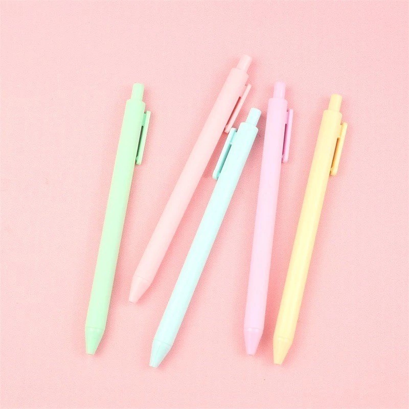 YEPPO Macaroon การพิมพ์ปากกาหมึกสีดําปากกาโรงเรียนและสํานักงานเครื่องเขียนปากกาลูกลื่นธรรมดา