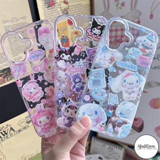 เคสผงกระจก Kuromi Melody น่ารัก สำหรับ Samsung A05 A23 A06 A12 A04 A15 A14 A02S A03 A03S A13 A50 A52 A51 A16 A54