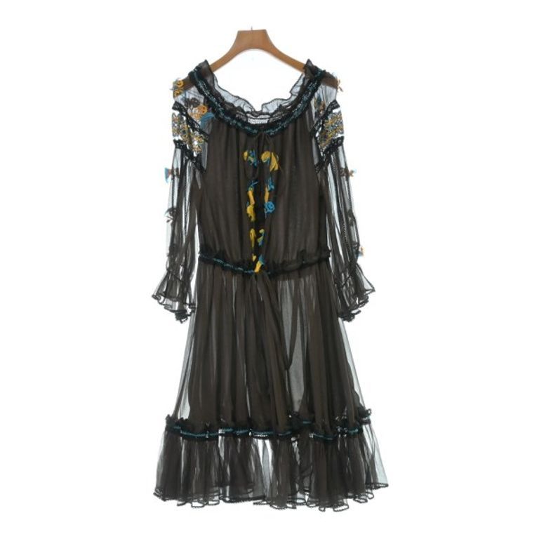 ELLA Dress Women yellow blue brown Direct from Japan Secondhand