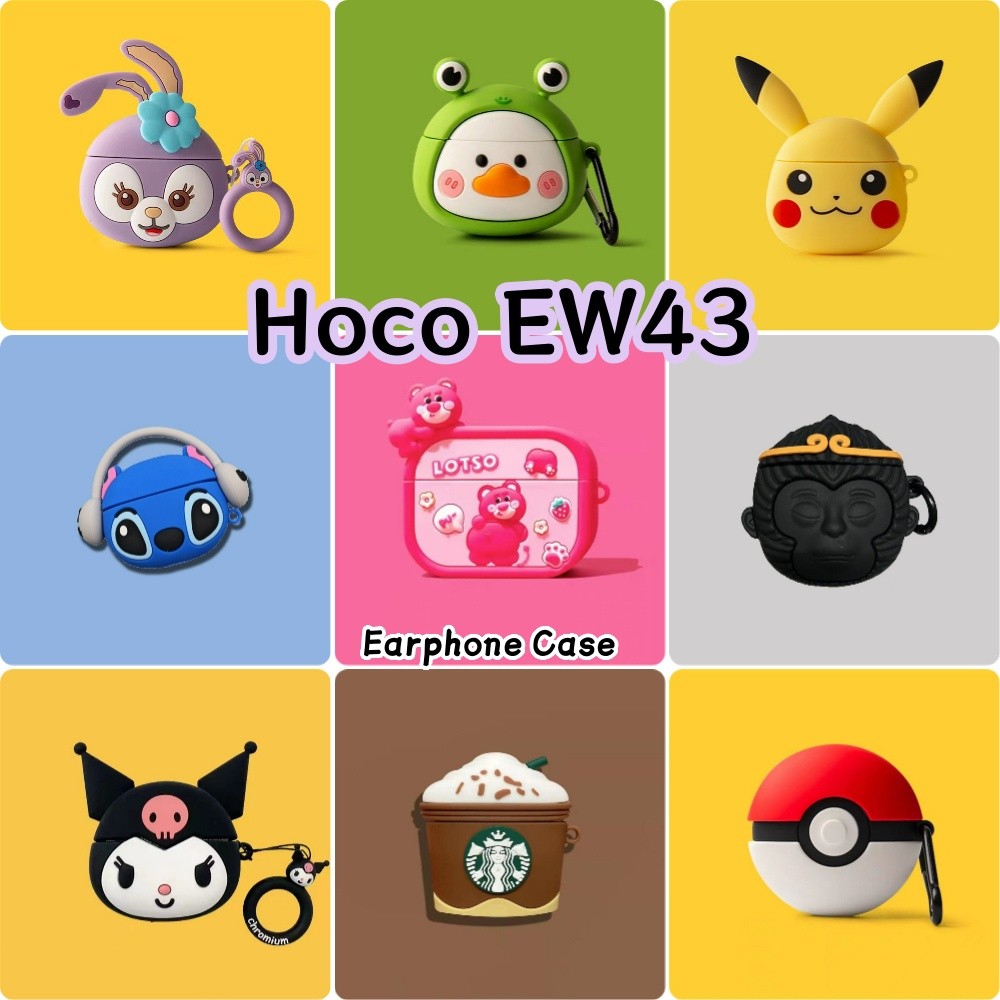 สําหรับ Hoco EW43 Case Casing Soft Silicone Creative Cartoons Headphone Case Cover NO.5