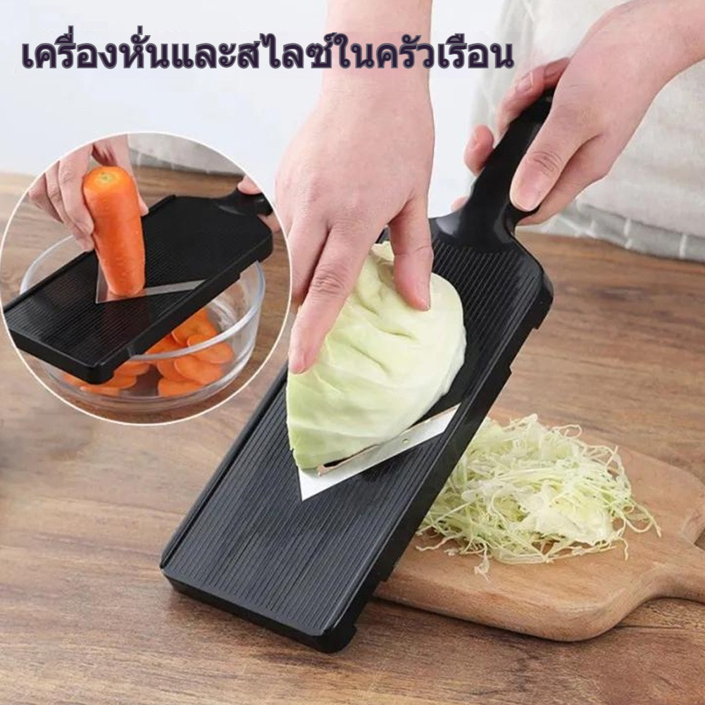 เครื่องขูดกะหล่ําปลี ญี่ปุ่นสลัดโกนหนวดหั่นสิ่งประดิษฐ์รอบกะหล่ําปลีกะหล่ําปลีสีม่วงหั่นฝอยกบพิเศษ COD