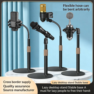 ขาตั้งไมโครโฟนตั้งโต๊ะลําแสงสากลแบบปรับได้พร้อมคอห่านเสริม, …