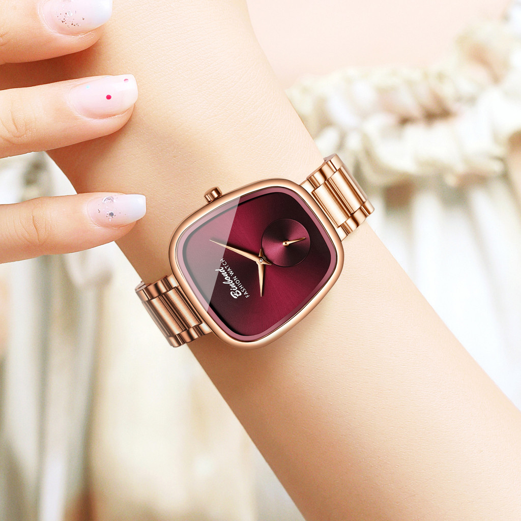 BINBOND Womenres Quartz Watch 34mm | 30Mกันน้ํา | สแตนเลส | DMNB สไตล์มินิมอล