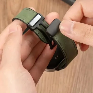 22 มม.สายหนังซิลิโคนสําหรับ Amazfit Bip6/Bip5 Magnetic Buckle Band สําหรับ Amazfit GTR5 pro/GTR4 3 2 47 มม./Balance 2/1 สร้อยข้อมือกีฬา