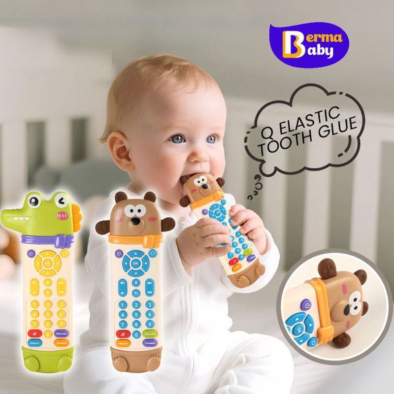 Berma Baby โทรศัพท์เด็กเล่น แบบมีเสียง มันจะเรืองแสง จระเข้/แบร์ เสริมพัฒนาการเด็ก