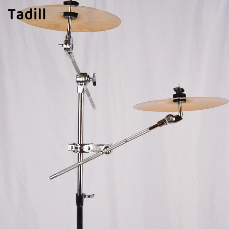 [negjsg] Cymbal Arm Stand Holder Clamp Adjustable Extension Percussion Mounting Rod for 22 25 Tube Drum Set