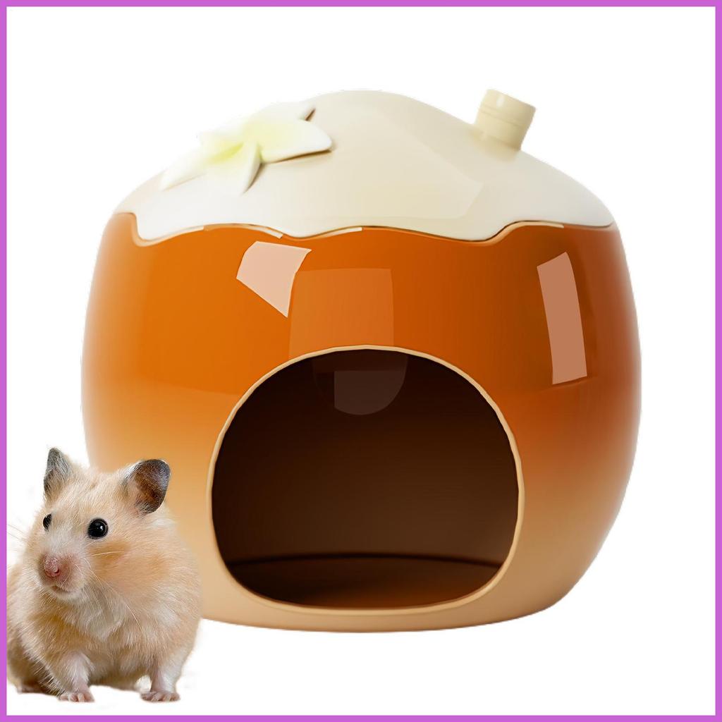 หนูแฮมสเตอร์ถ้ําสัตว์เล็ก Cool Habitats เตียงสัตว์เล็ก Cooling Hideaway Habitats สําหรับกระรอกเลม xe