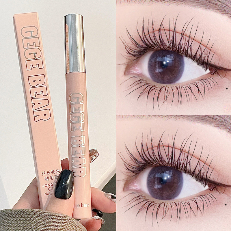 Gege bear GX1028 Long Curling Mascara 3g เนื้อหนา One Brush Long Soft, Waterproof Sweatproof, Soft R