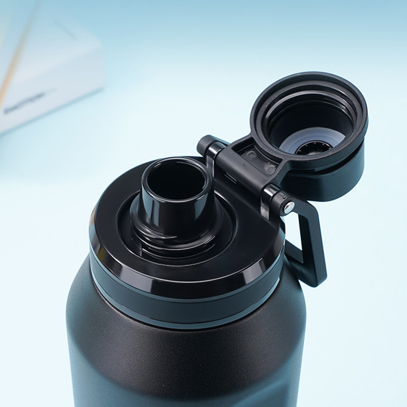 Viiguu ขวดน้ำสแตนเลส 304 เก็บความร้อนความเย็น Tumbler พกพา รุ่นยกดื่ม ขนาด 450ml 600ml 1000ml - รูปที่ 2