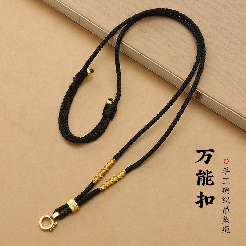 Spot Goods#Buddha Amulet Pendant Hanging Rope High-end Thangka Pendant Rope Universal Buckle Honey G