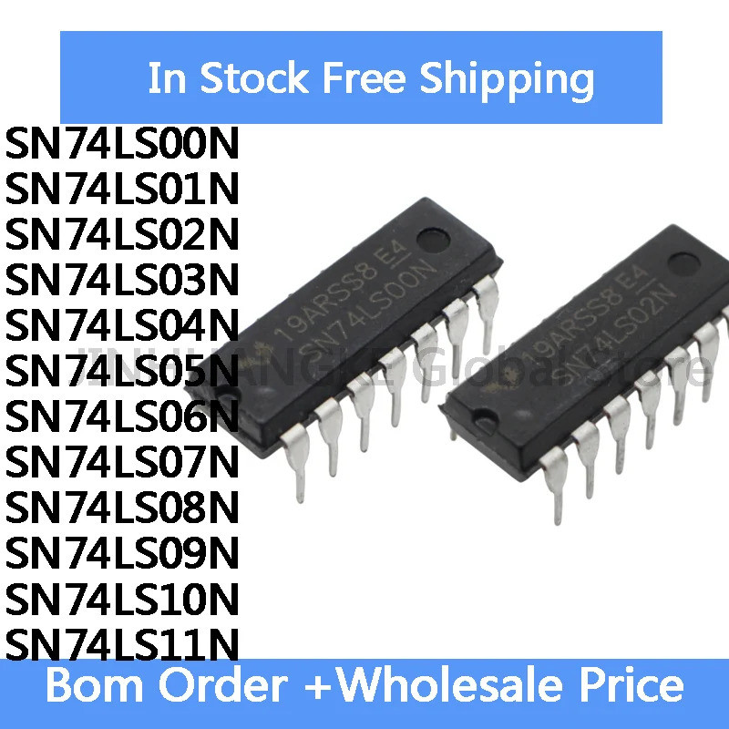 5pcs SN74LS00N SN74LS01N SN74LS02N SN74LS03N SN74LS04N SN74LS05N SN74LS06N SN74LS07N SN74LS08N SN74L