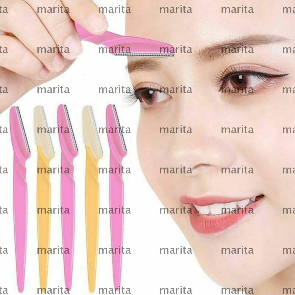 MARITA 15pcs Face Eyebrow Razor, Simple Portable Beauty Tool Shaver Dermaplaning, Universal สามสี Ey