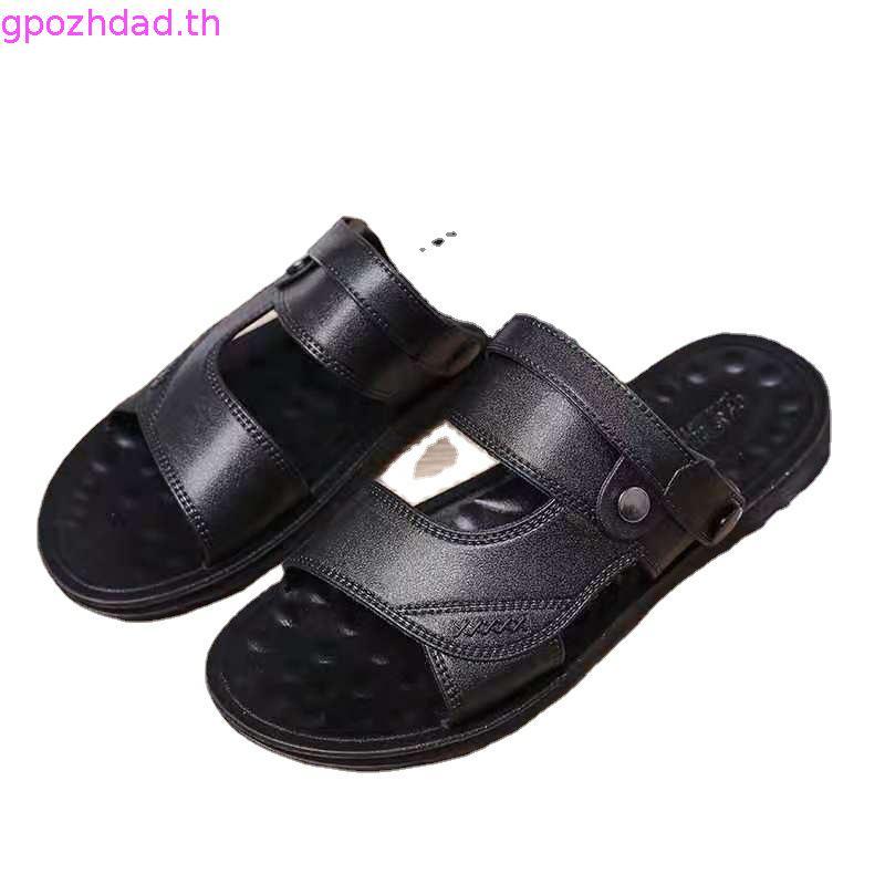 ADDA PU รองเท้าแตะ สำหรับผู้ชาย แบบสวม รุ่น 73801 (ไซส์ 39-45)