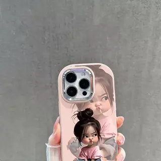 เคสสำหรับ iPhone 16 11 12 13 14 15 pro xs XR 14 plus pro max 7 8 6 Xs เคสลายเด็กน่ารัก