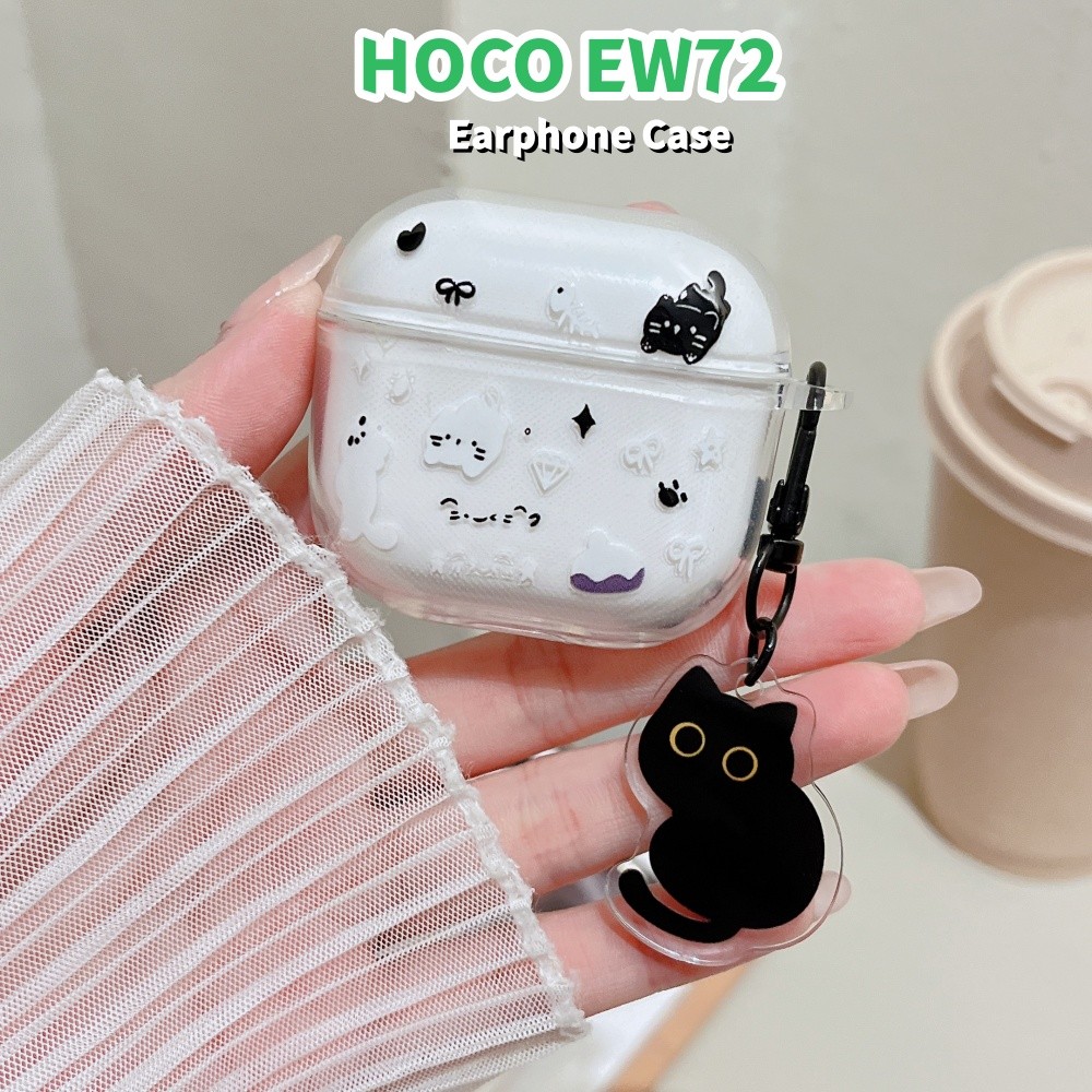 ส่วนลดสําหรับ HOCO EW72 เคสการ์ตูน Star รูปแบบซิลิโคนอ่อนนุ่มหูฟังเคสฝาครอบ