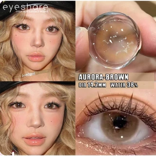 Eyeshare Aurora คอนแทคเลนส์สีอ่อนๆ มีค่าสายตา 0.0~-600 สีน้ำตาล สีดำ เทา ตาตุ๊กตาน่ารัก ลายแฟชั่น