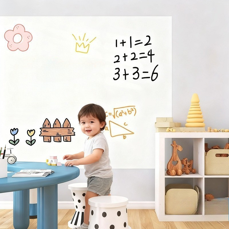 Eroro สติกเกอร์ไวท์บอร์ด เขียนได้–ลบได้ ไม่ทำลายผนัง กันน้ำ ติดแน่นไม่หลุด ใช้งานได้ทุกพื้นที่