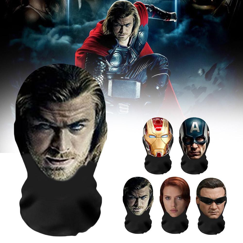 หน้ากากซูเปอร์ฮีโร่บทบาทเล่น Props กัปตันอเมริกาหน้ากากคอสเพลย์ Headwear ฮาโลวีน I1o1