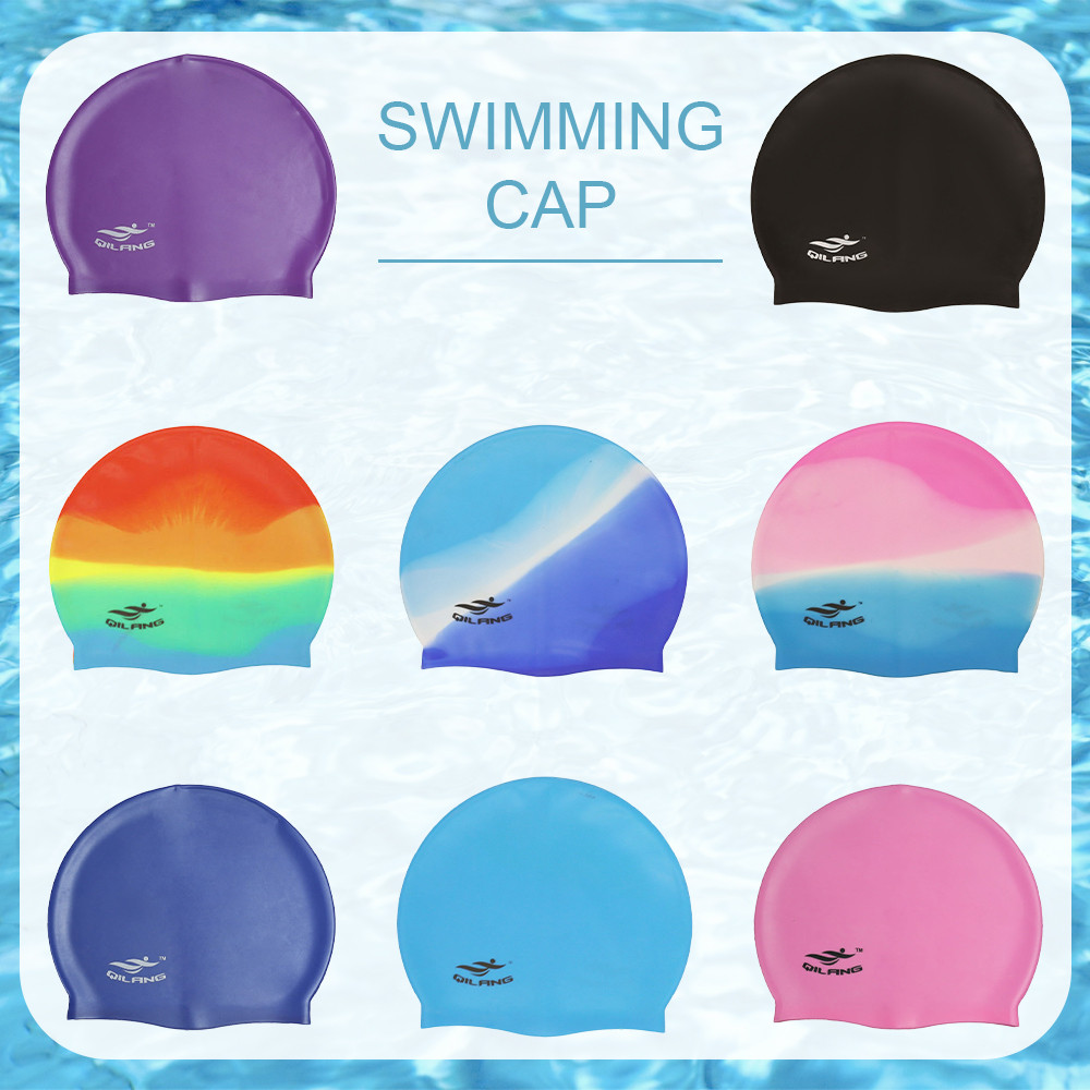 หมวกว่ายน้ำซิลิโคน TOSWIM สำหรับผู้ใหญ่และเด็ก กันน้ำและออกแบบมาอย่างมืออาชีพ