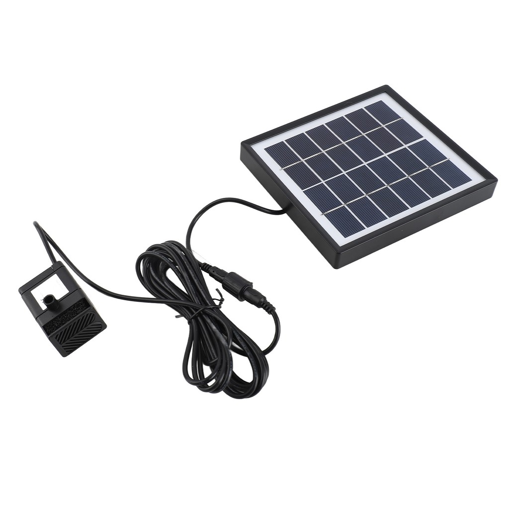 6V 1.5W ปั๊มน้ําพลังงานแสงอาทิตย์ 6 โหมด 160L/h 50 ซม.ความสูงยก 8 หัวฉีดพลังงานแสงอาทิตย์ Fountain ป