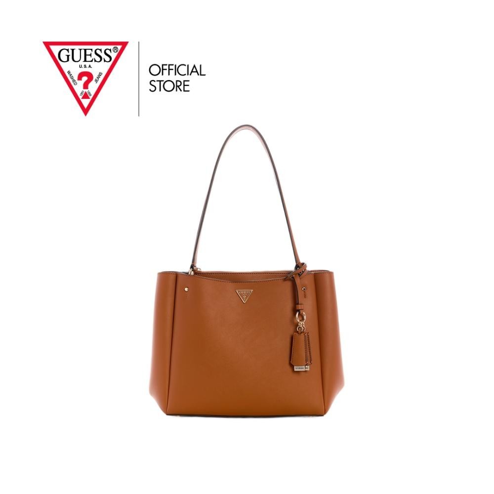 GUESS กระเป๋า รุ่น NG966923 TALENT MULTI COMP TOTE สีน้ำตาล