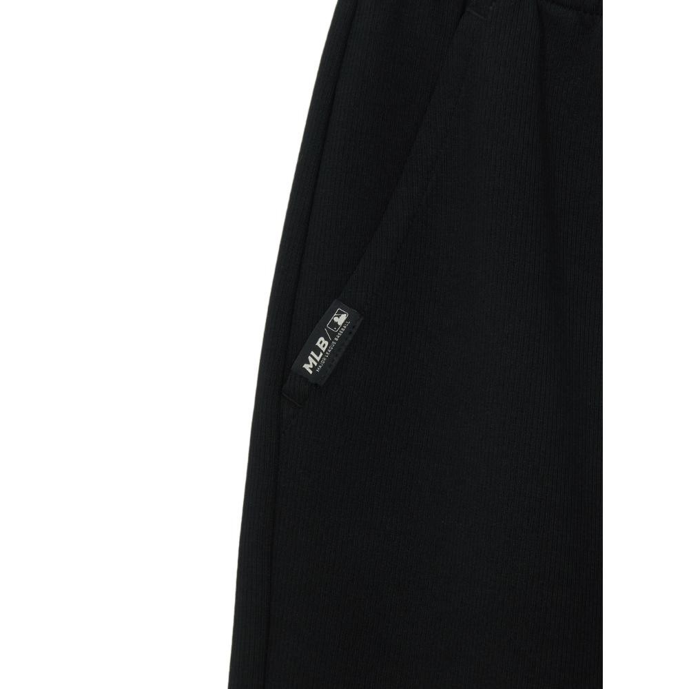 MLB กางเกงขายาว ผู้หญิง Womens Varsity Ribbed Semi Wide Pants รุ่น 3FPTV0354 50BKS สีดำ - รูปที่ 2