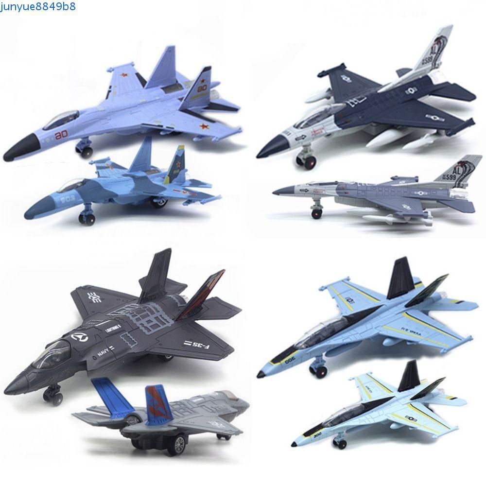 RADIX Aviao เครื่องบิน, Pullback & Go พร้อมไฟเสียงเครื่องบินรบของเล่น,ตกแต่งโต๊ะจําลอง F16 F22 F35 D