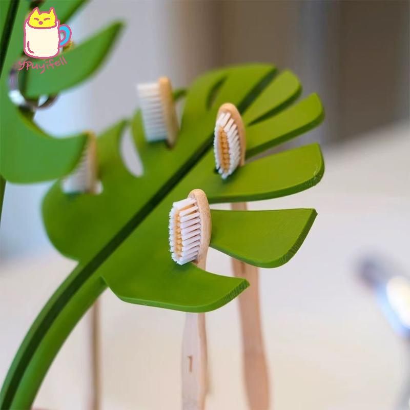 [YPU] กระจกMonstera ห้องน้ํากระจกเครื่องประดับสร้อยข้อมือผู้ถือนาฬิกากระเป๋าสตางค์เก็บแปรงสีฟันยาสีฟ