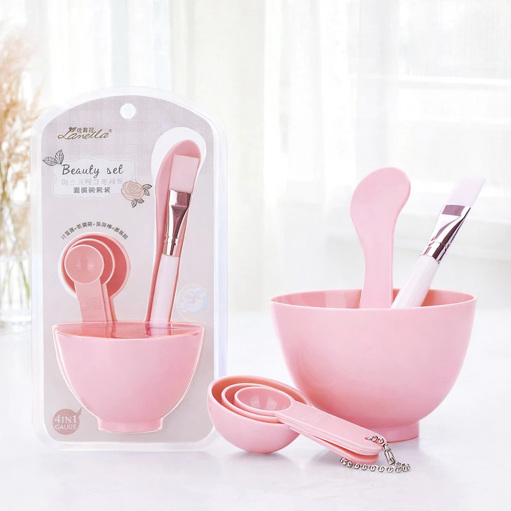 SET BOWL เซ็ตถ้วยมาส์กหน้า 6 ชิ้น พร้อมแปรงและไม้พาย เหมาะสำหรับผสมมาส์กและสกินแคร์ ขนาดเล็ก พกพาง่าย thumbnail 5