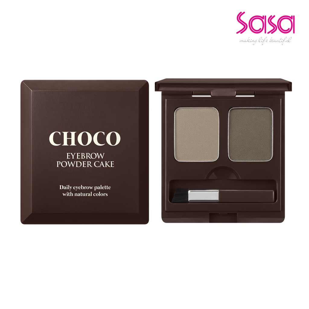 Skin Food Choco Eyebrow Powder Cake (01Gray Khaki) (1.3g x 2)